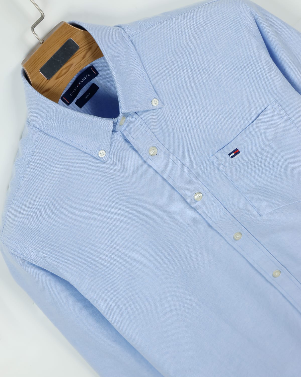 Premium Oxford Cotton Slim Fit Shirt | Sky Blue